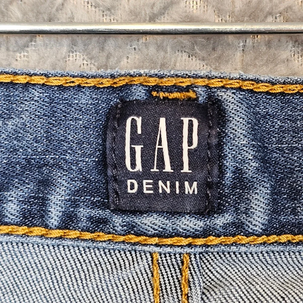 Gap Denim Mens 32x32 Slim Fit Blue Jeans Medium Wash‎ Stretch Lyocell Blend